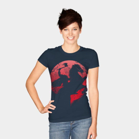 Headless Horseman T-shirt Design by opawapo woman
