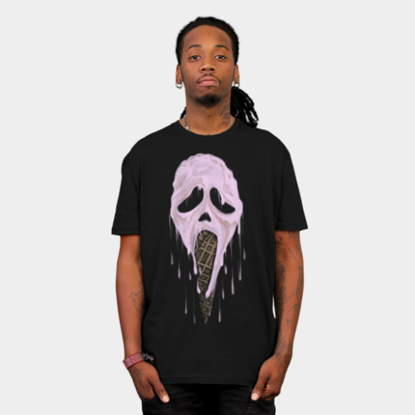 I Scream T-shirt Design by uwanlibner man tee
