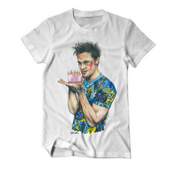 INKED IKONS Fight Club Tyler Durden T-Shirt Design