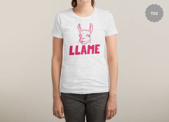 LLAME T-shirt Design by Mathijs Vissers woman tee