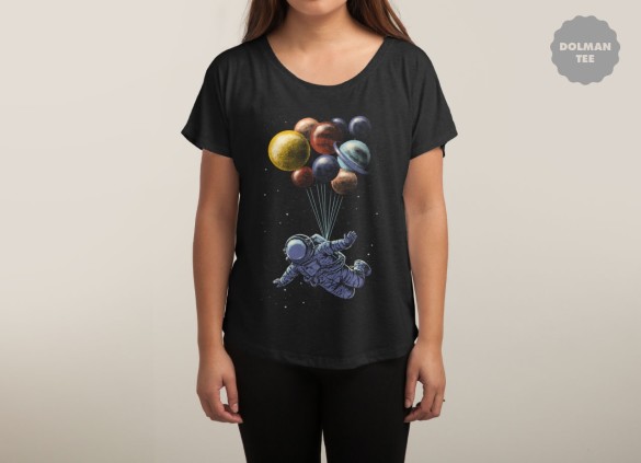 SPACE TRAVEL T-shirt  Design by CARBINE woman tee