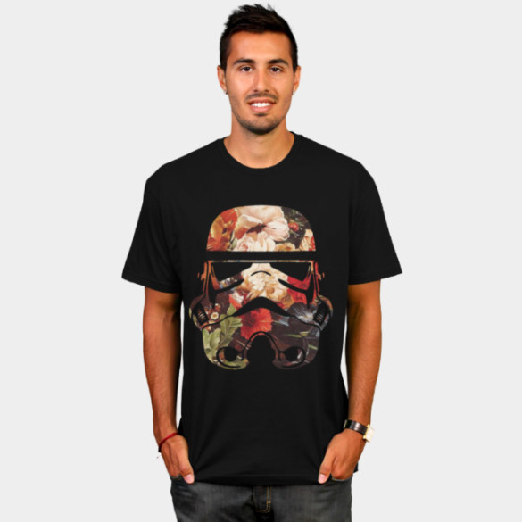Floral Print Stormtrooper T-shirt Design by StarWars man t-shirt