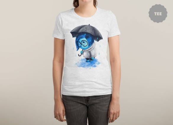 SAD RAIN T-shirt Design by Ibrahim Dilek woman tee