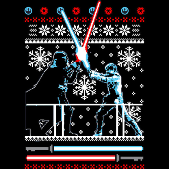Star Wars Christmas Duel T-shirt Design by StarWars design