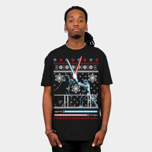 Star Wars Christmas Duel T-shirt Design by StarWars man tee