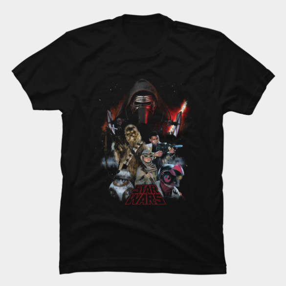 Star Wars The Force Awakens T-shirt Design by StarWars t-shirt