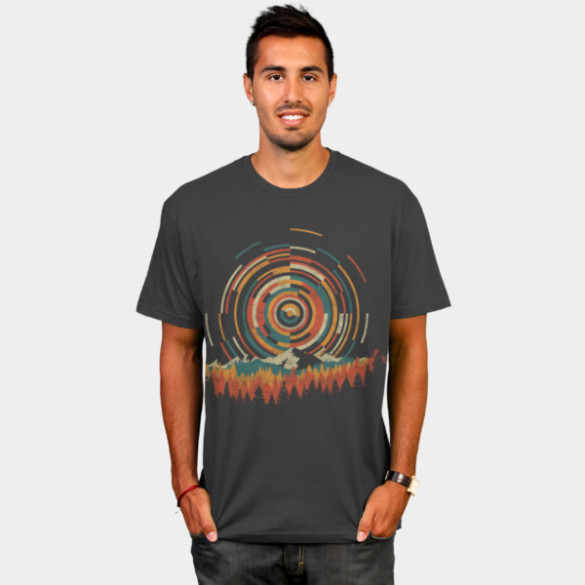 The Geometry of Sunrise T-shirt Design by digsy man