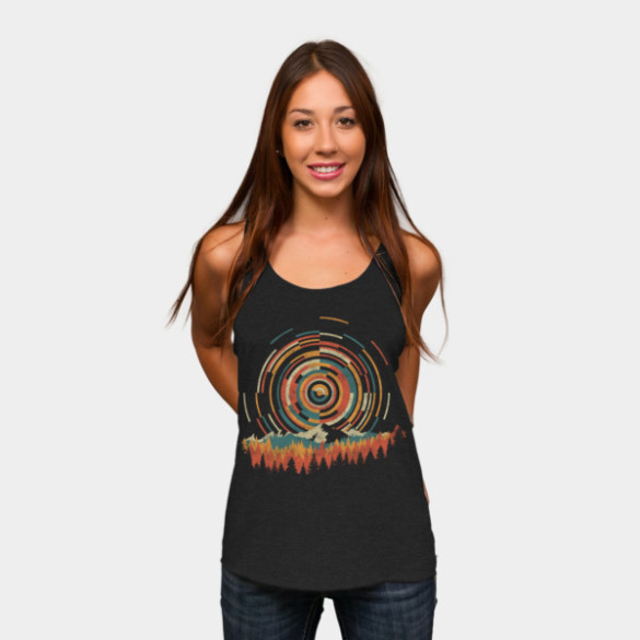 The Geometry of Sunrise T-shirt Design by digsy woman t-shirt