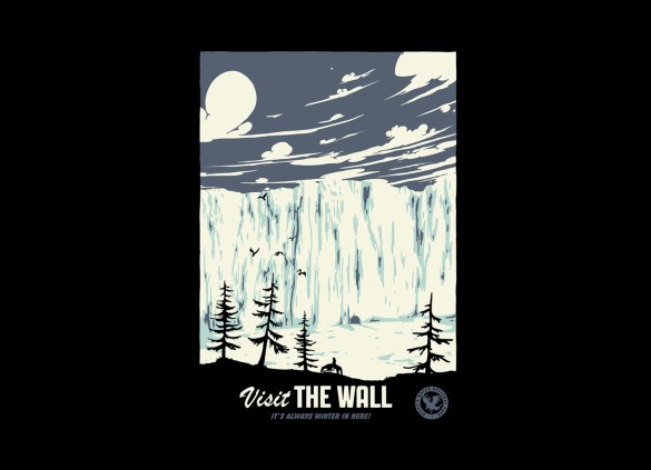 VISIT THE WALL T-shirt  Design by Mathiole design
