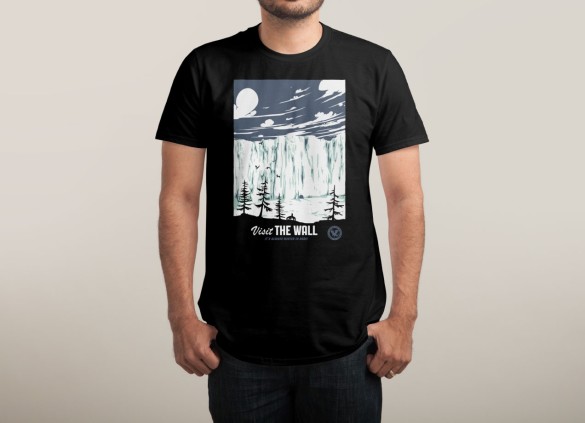 VISIT THE WALL T-shirt  Design by Mathiole man tee