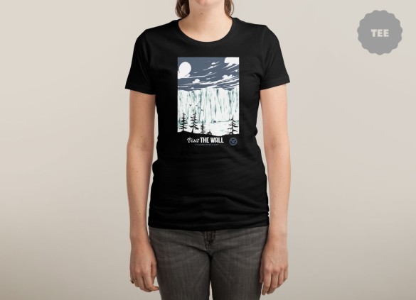 VISIT THE WALL T-shirt  Design by Mathiole woman