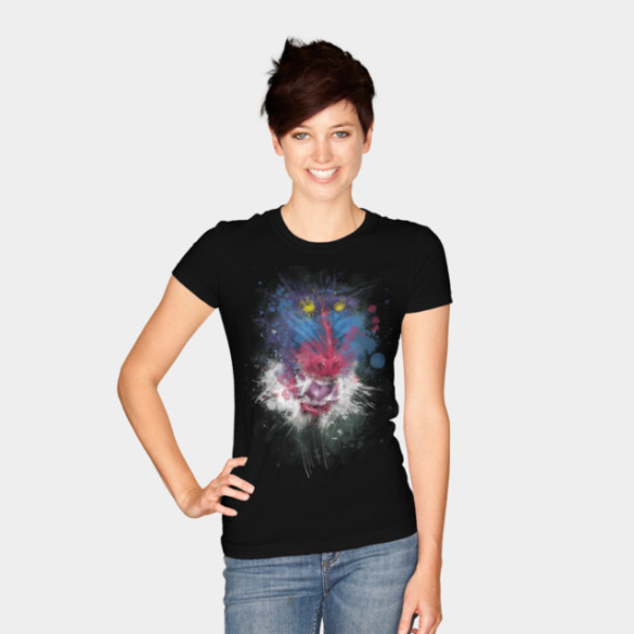 Baboon T-shirt Design by diegomartinez30 woman tee