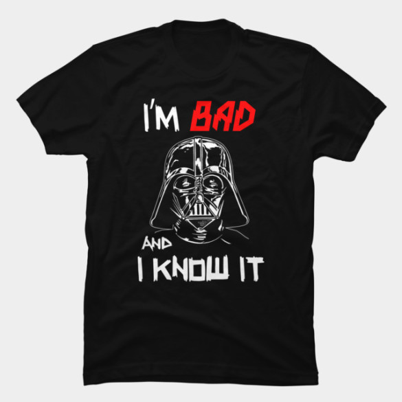 Bad Darth Vader T-shirt Design by StarWars t-shirt