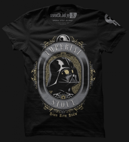 IMPERIAL STOUT RE-INKED T-SHIRT from seventhink.com tee
