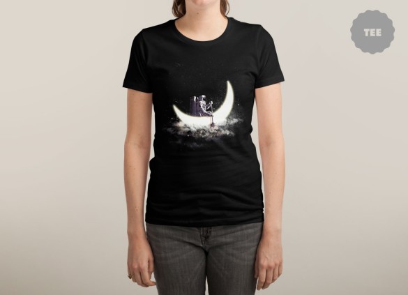MOON SAILING T-shirt Design by dandingeroz woman