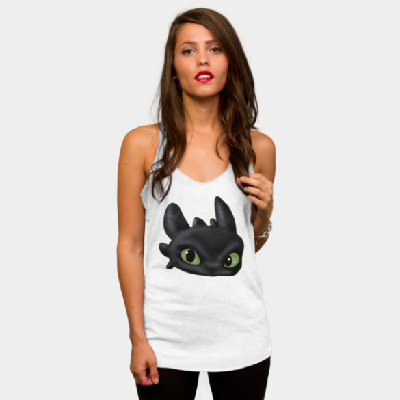 Toothless T-shirt Design by  joysapphire woman tee