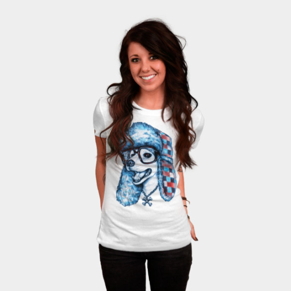 Willy the Dog T-shirt Design by  jahnstar woman  tee