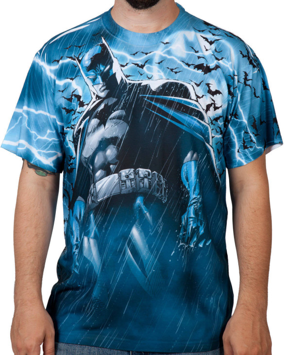Lightning Batman T-shirt Design  front