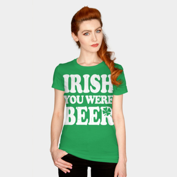 Irish You Were Beer woman