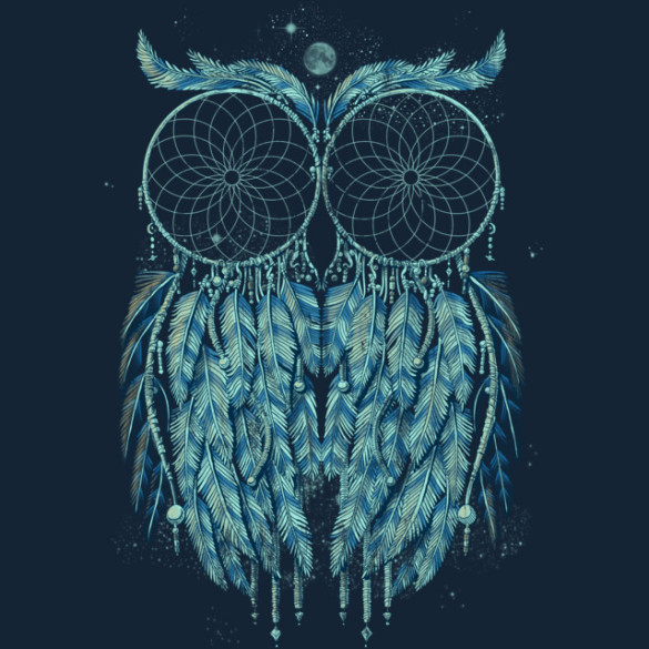 Owl Dream T-shirt Design by qetza design