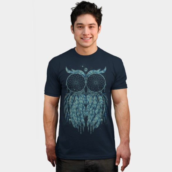 Owl Dream T-shirt Design by qetza man