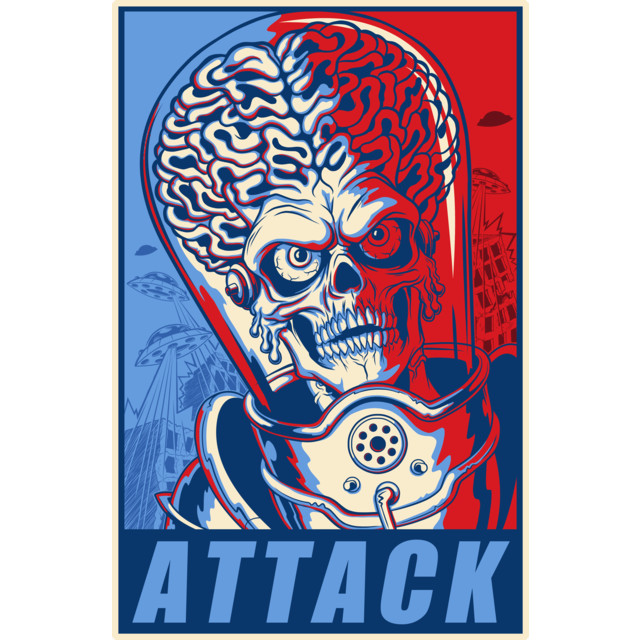 Attack! T-shirt Design by ArtofCorey
