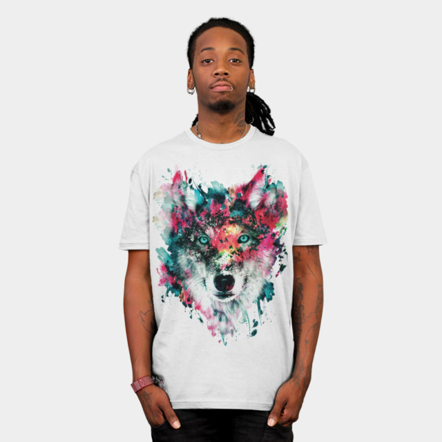 Wolf T-shirt Design by rizapeker man