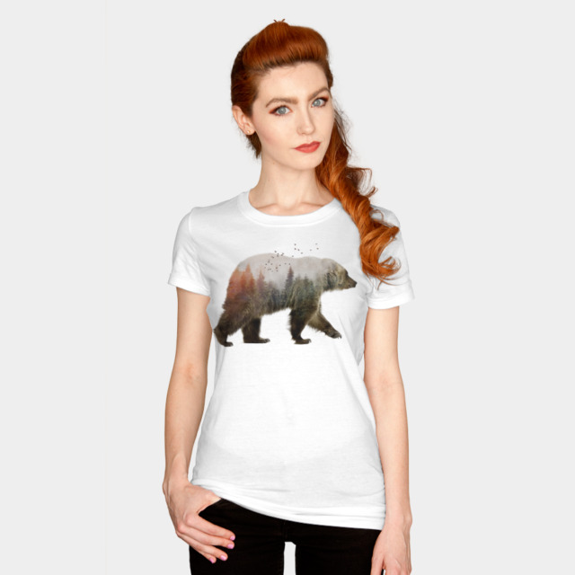 Bear T-shirt Design by sookkol woman