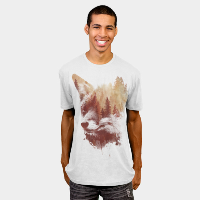 Blind Fox T-shirt Design by astronautARC man
