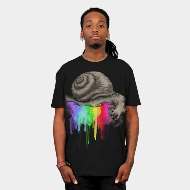 DRIPPING COLORS T-shirt Design by ogie1023 man