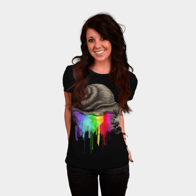 DRIPPING COLORS T-shirt Design by ogie1023 woman