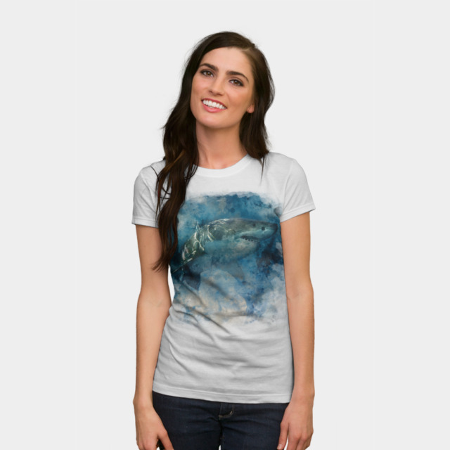 Deep Blue T-shirt Design by smithviz woman t-shirt