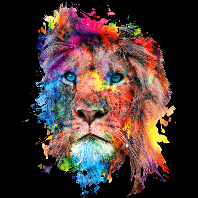 Lion T-shirt Design by rizapeker design