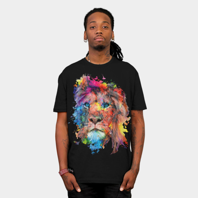 Lion T-shirt Design by rizapeker man