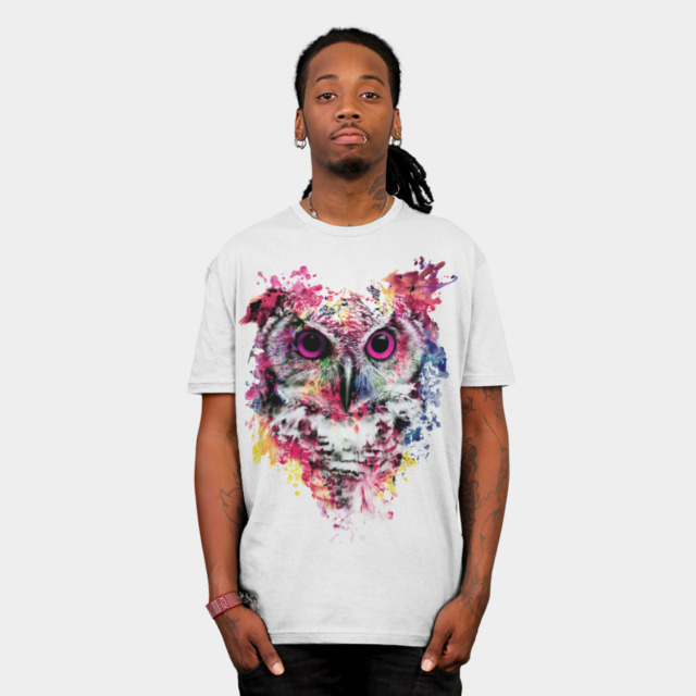 Owl T-shirt Design by rizapeker man