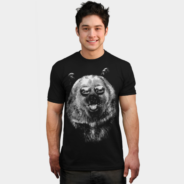 Summer Grizzly Bear T-shirt by Mitxeldotcom man