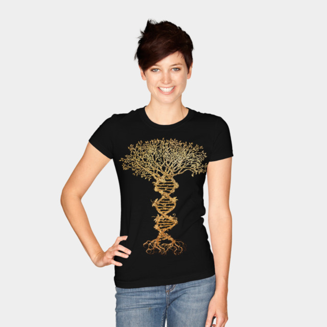 Tree of life T-shirt Design by timea woman