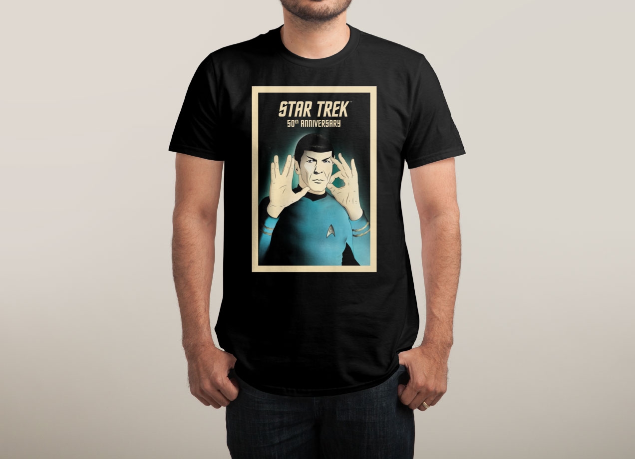 50 - LIVE LONG AND PROSPER T-shirt Design by Star Trek man
