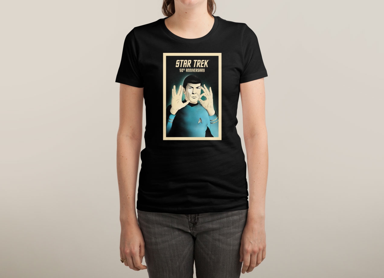 50 - LIVE LONG AND PROSPER T-shirt Design by Star Trek woman
