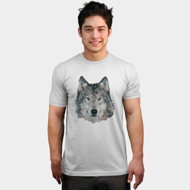 Low Poly Wolf T-shirt Apparel  JosePepin man
