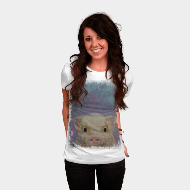 PIGLET T-shirt Design by creese woman