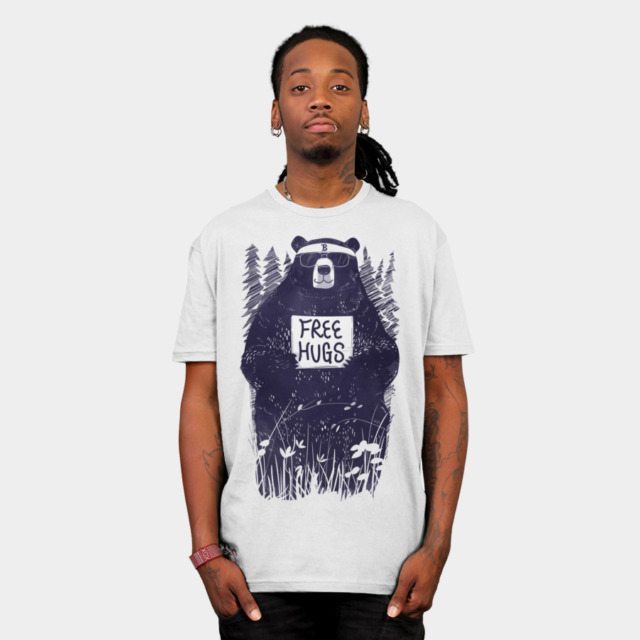 FREE HUGS T-shirt Design by gloopz man