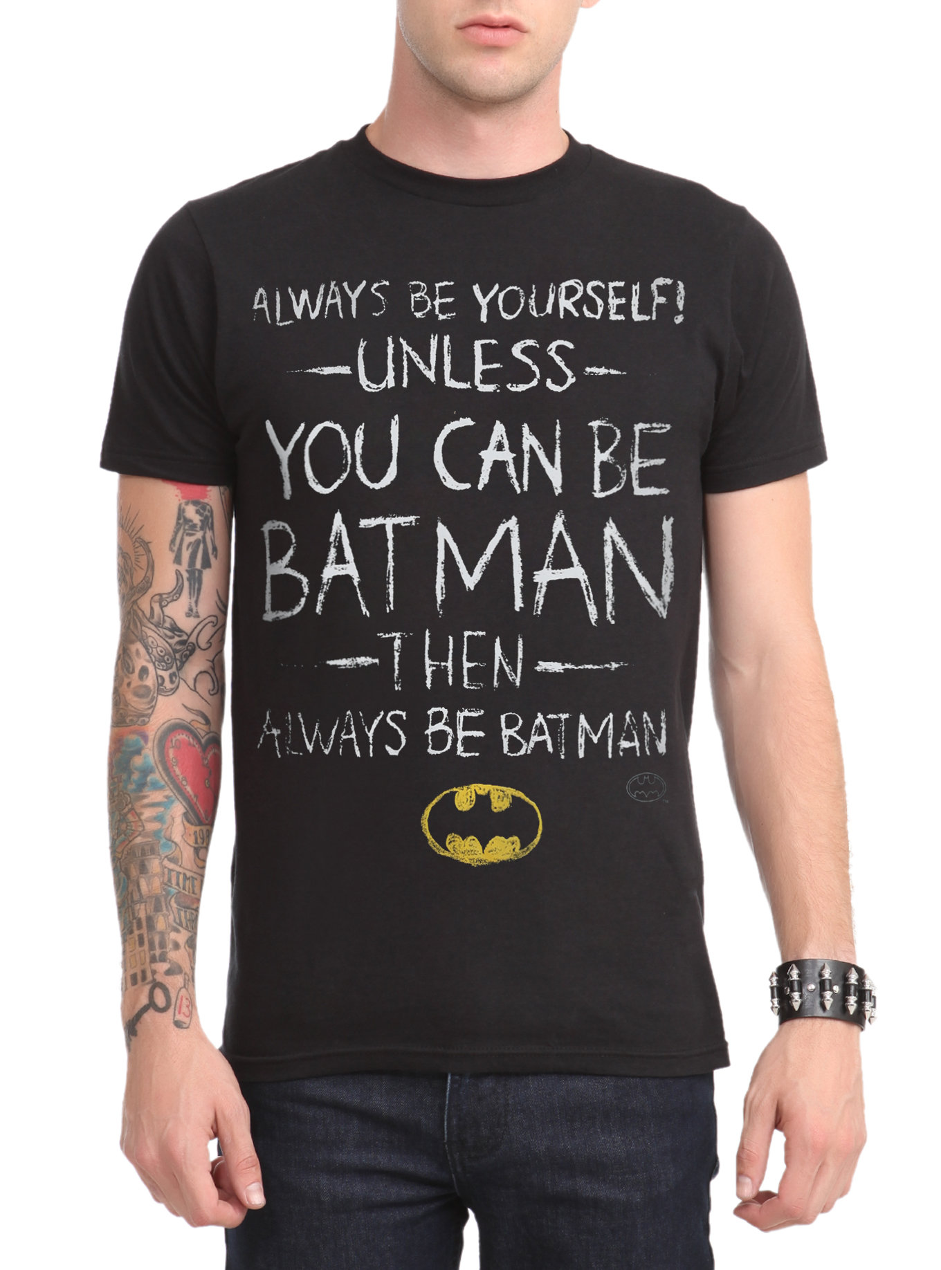 dc-comics-batman-be-yourself-t-shirt-design
