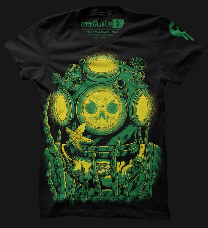 ninth-anniversary-diver-t-shirt-design
