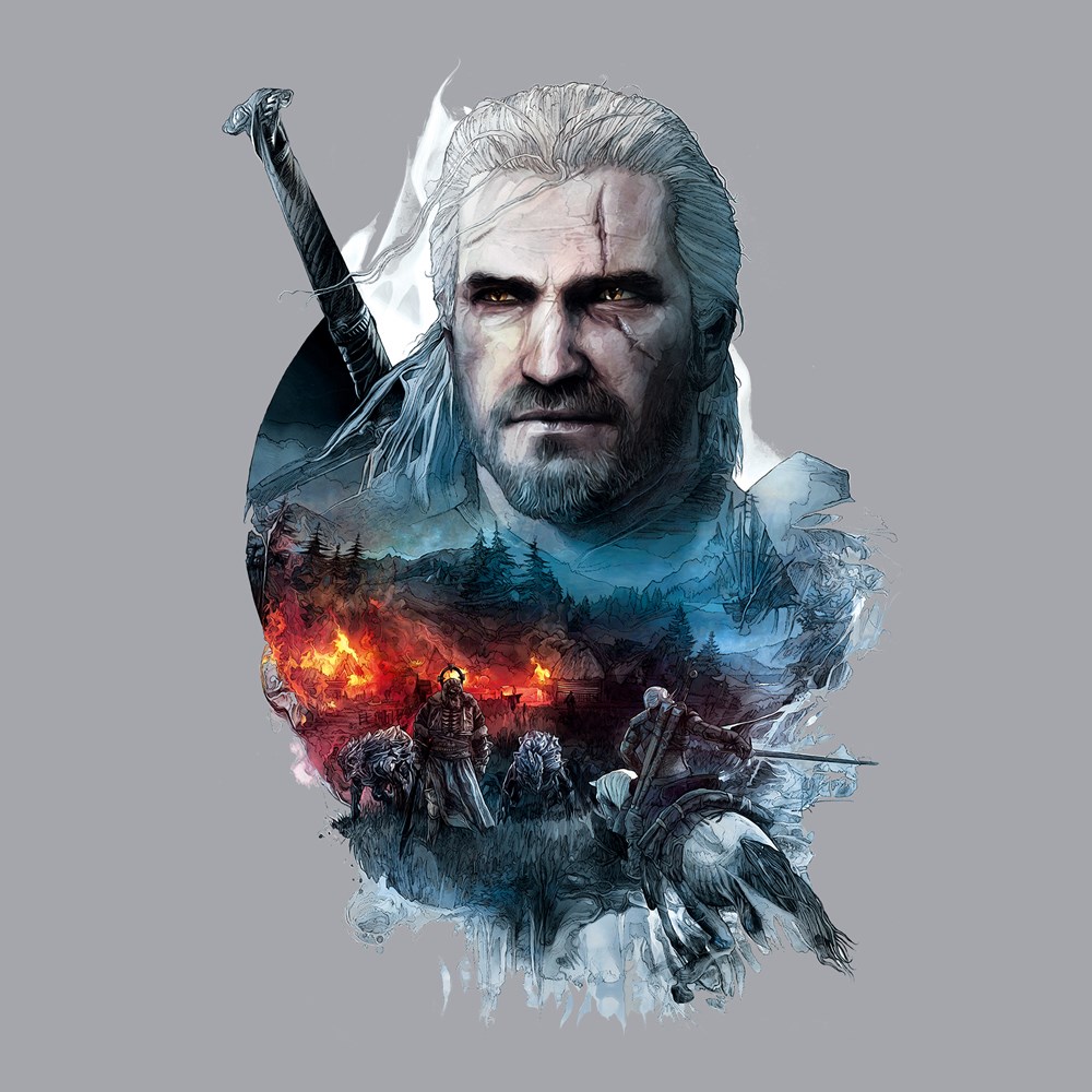 the-witcher-3-into-the-fire-t-shirt-design-design
