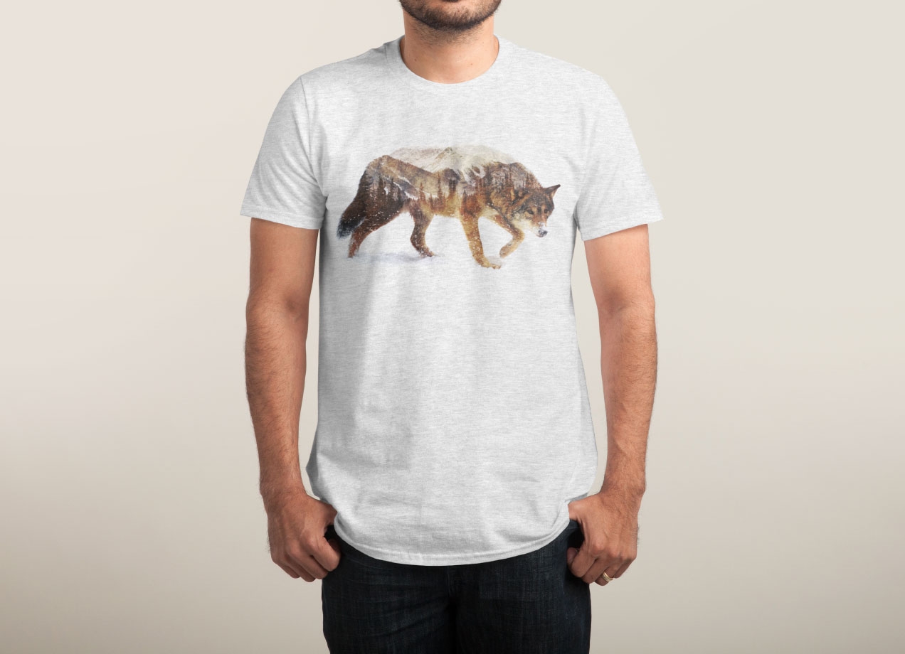 wolf-in-the-arctic-t-shirt-design-by-andreas-lie-man