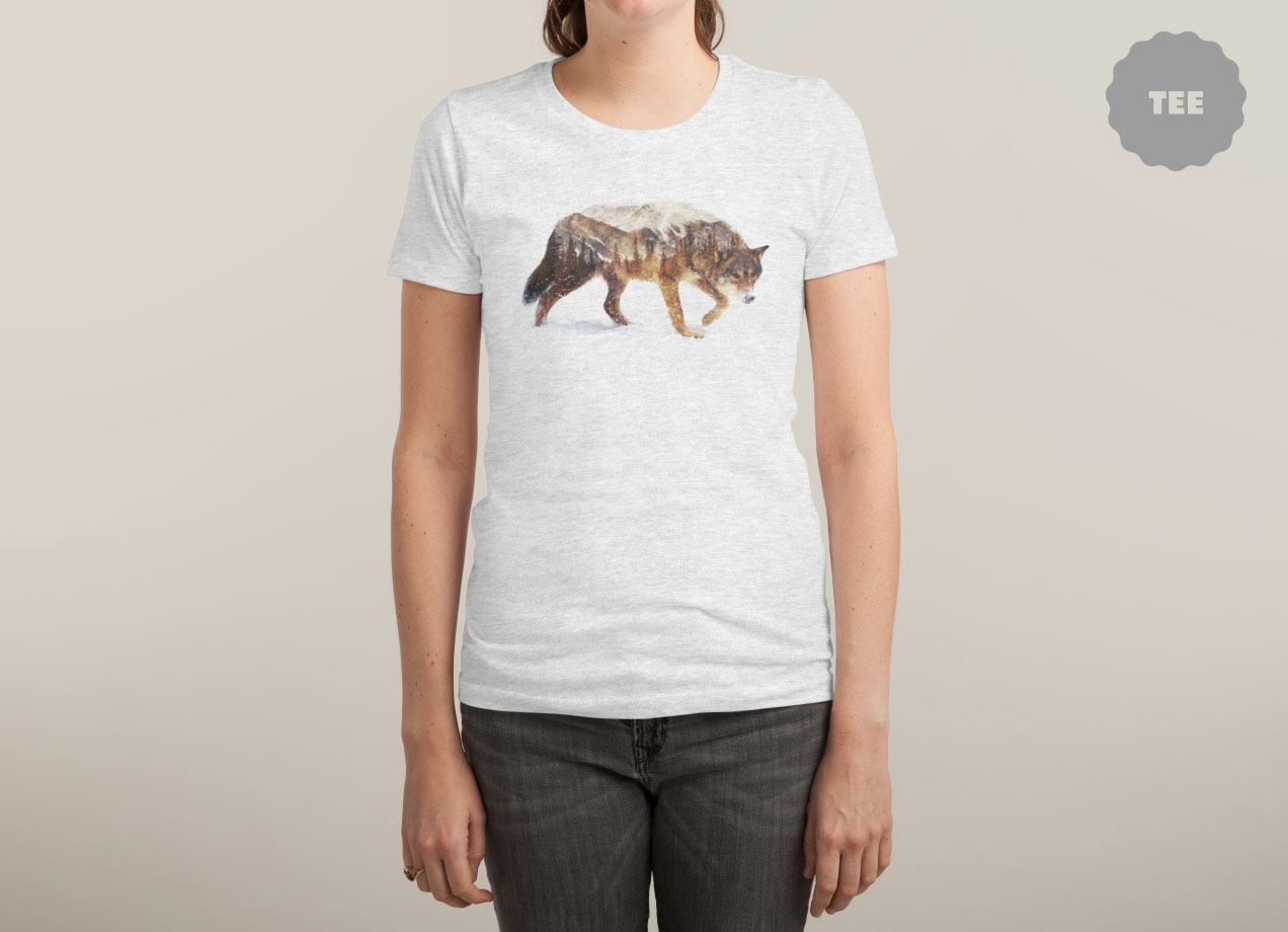 wolf-in-the-arctic-t-shirt-design-by-andreas-lie-woman