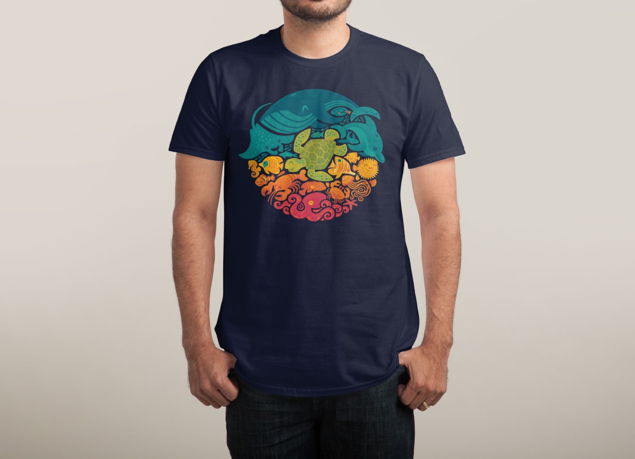 aquatic-rainbow-t-shirt-design-by-waynem
