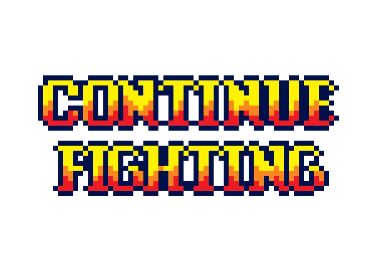 CONTINUE FIGHTING T-shirt Design by Javi Ramos