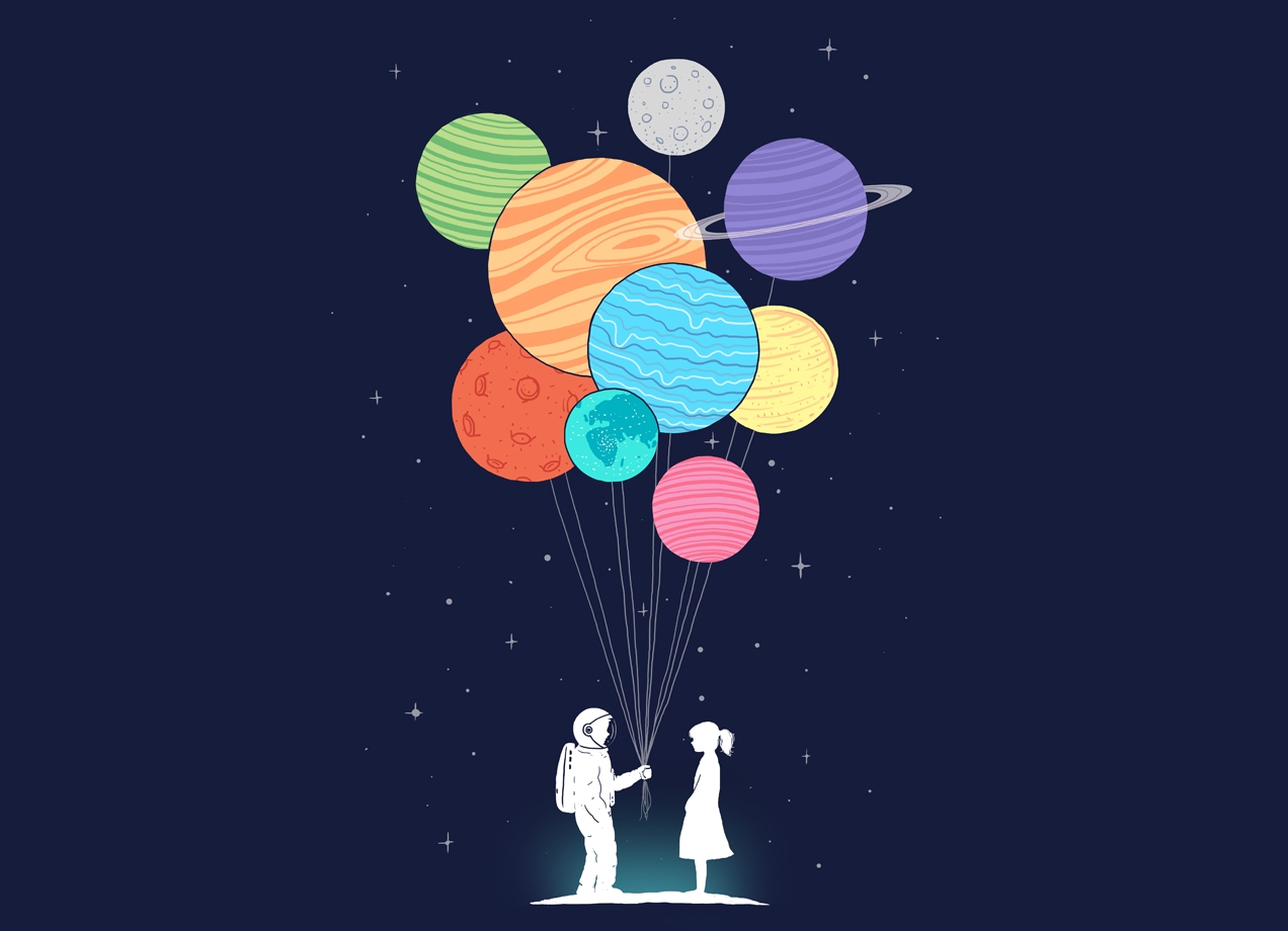 YOU ARE MY UNIVERSE T-shirt Design by Lim Heng Swee